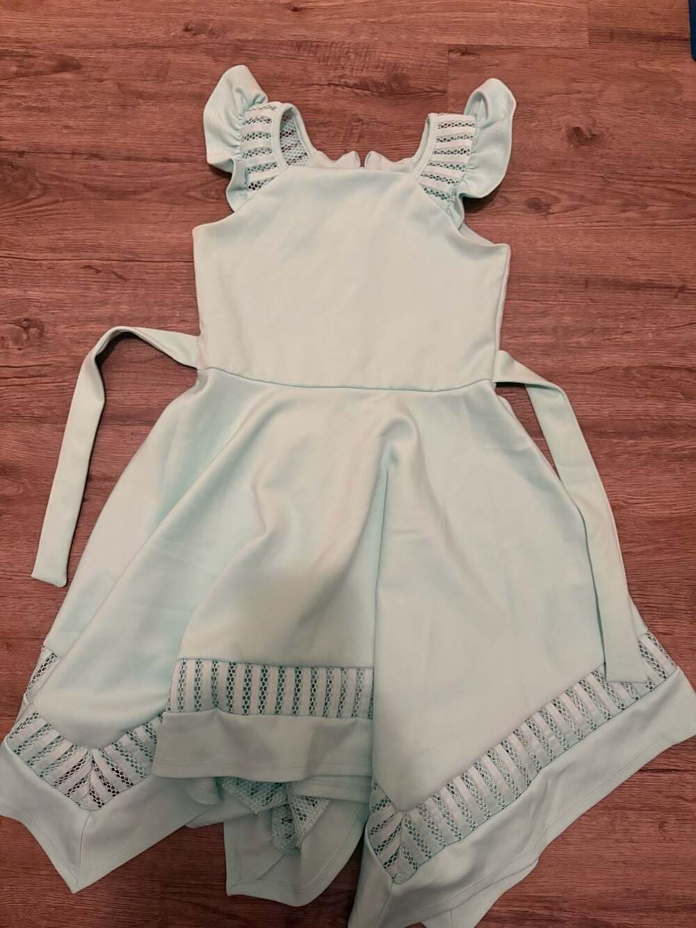 Bonnie Jean Girls Ruffle Trim Dress Size 10